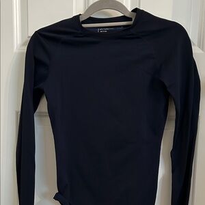 Figs Women's Navy Long Sleeve Top